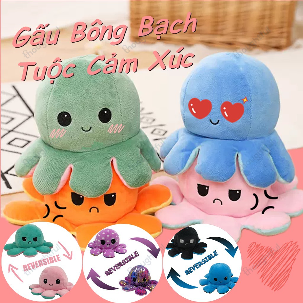 Bach tuộc nhồi bông cảm xúc ( link1) - Bạch tuộc đồ chơi bông dễ thương