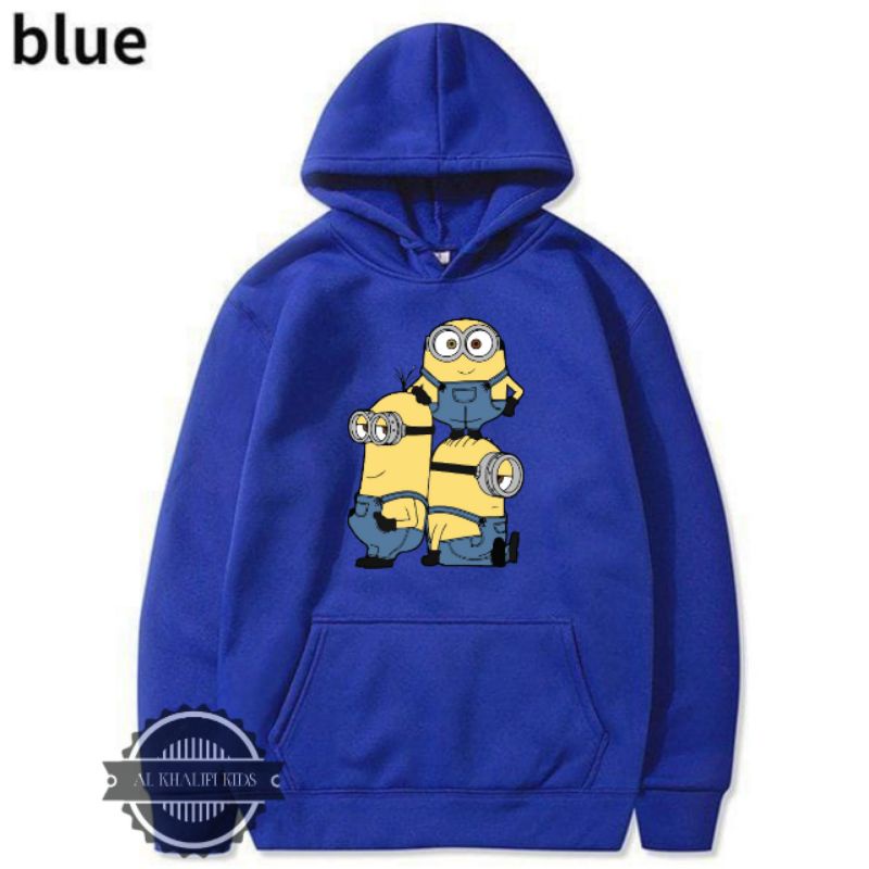 Áo Khoác hoodie Dày Dặn In Hình minion Hoạt Hình Cho Bé