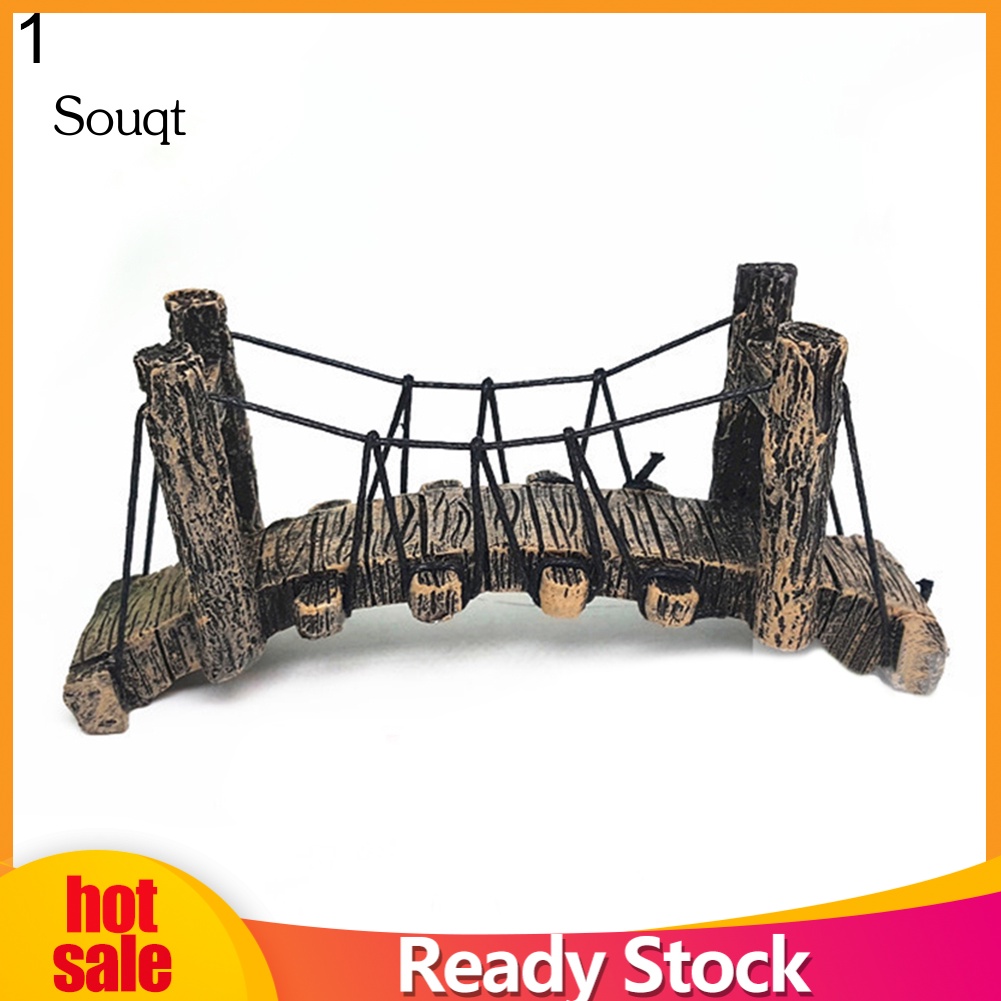 Cây Cầu Giả Bằng Nhựa Tổng Hợp Không Độc Hại Trang Trí Bể Cá