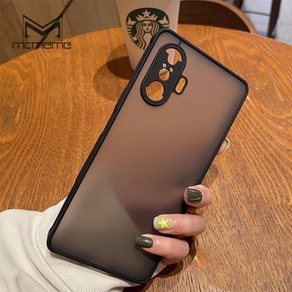 Ốp điện thoại mặt nhám viền màu cho Xiaomi POCO F6 Pro C40 X3 NFC F3 F4 GT M4 M3 Pro