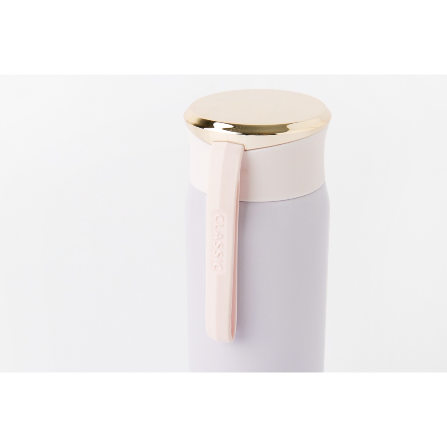 Bình Uống Nước Tumbler ARTBOX Hàn Quốc Màu Tím Nắp Vàng Pastel