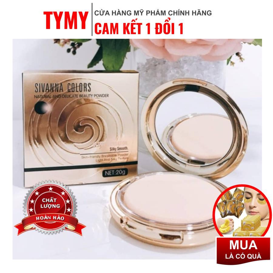 Phấn phủ Sivana giữ tone 24h kiểm soát dầu, làm sáng da, tạo lớp , chống nước cực mạnh [cam kết hàng chuẩn Thái]