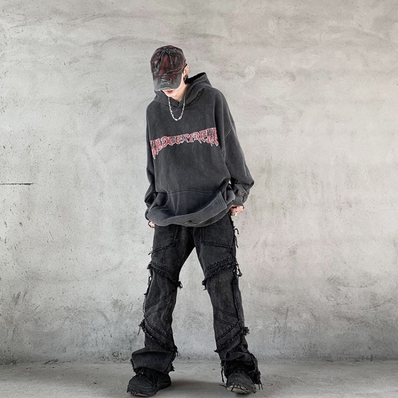 Áo hoodie wash JOC oversize Brokeboiz hình in thánh giá chính hãng Made Extreme