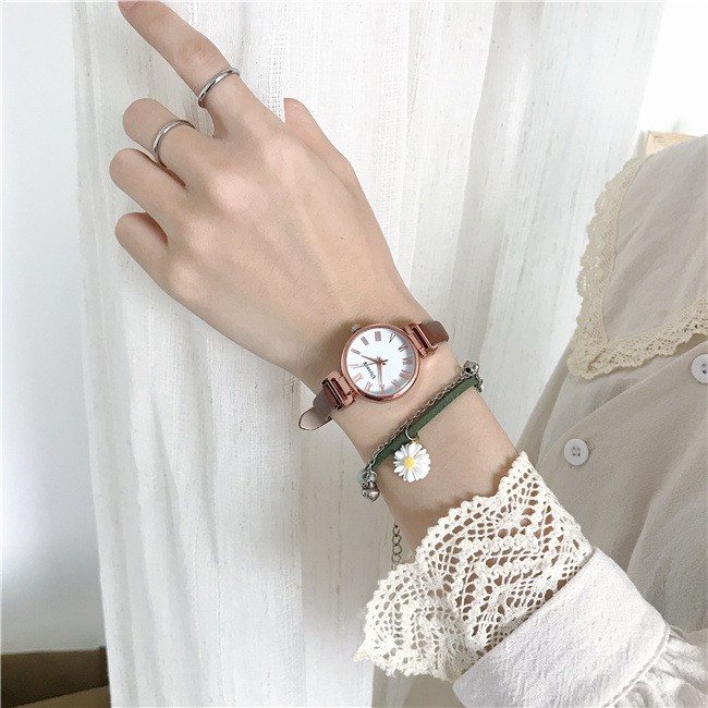 Đồng hồ thời trang nữ Ulzzang U014 dây da mềm êm tay, phong cách Hàn Quốc,số giờ la mã tuyệt đẹp | BigBuy360 - bigbuy360.vn