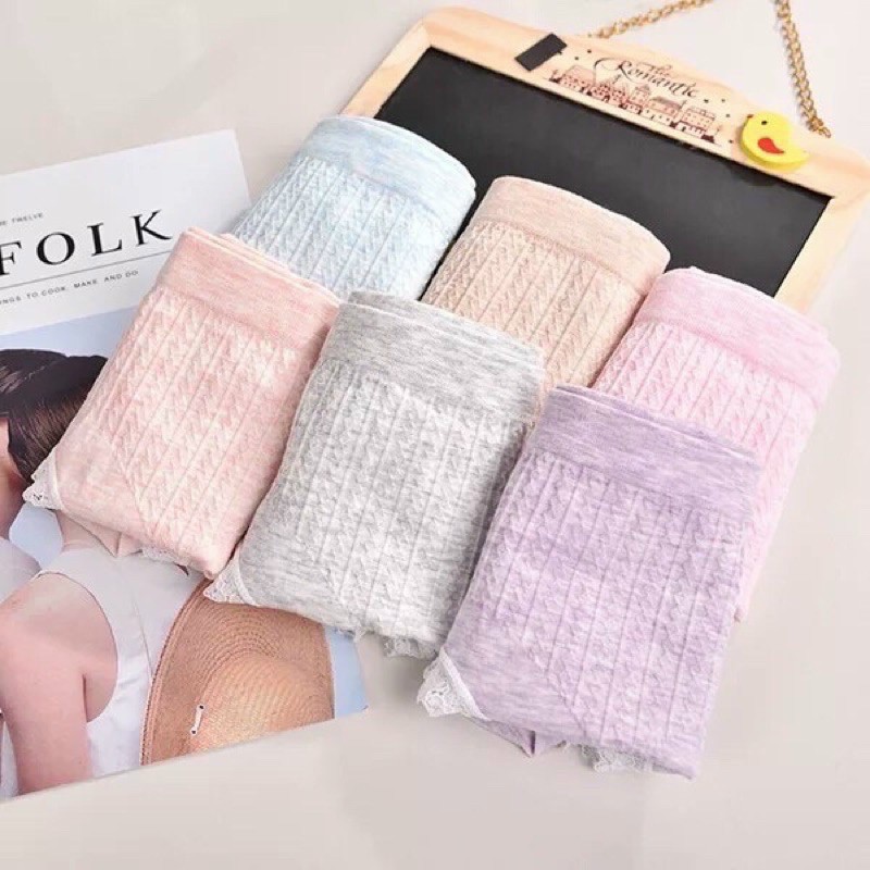 [Mã WASTDEP giảm 5K đơn bất kì] Quần lót nữ cotton viền ren siêu mềm êm | BigBuy360 - bigbuy360.vn