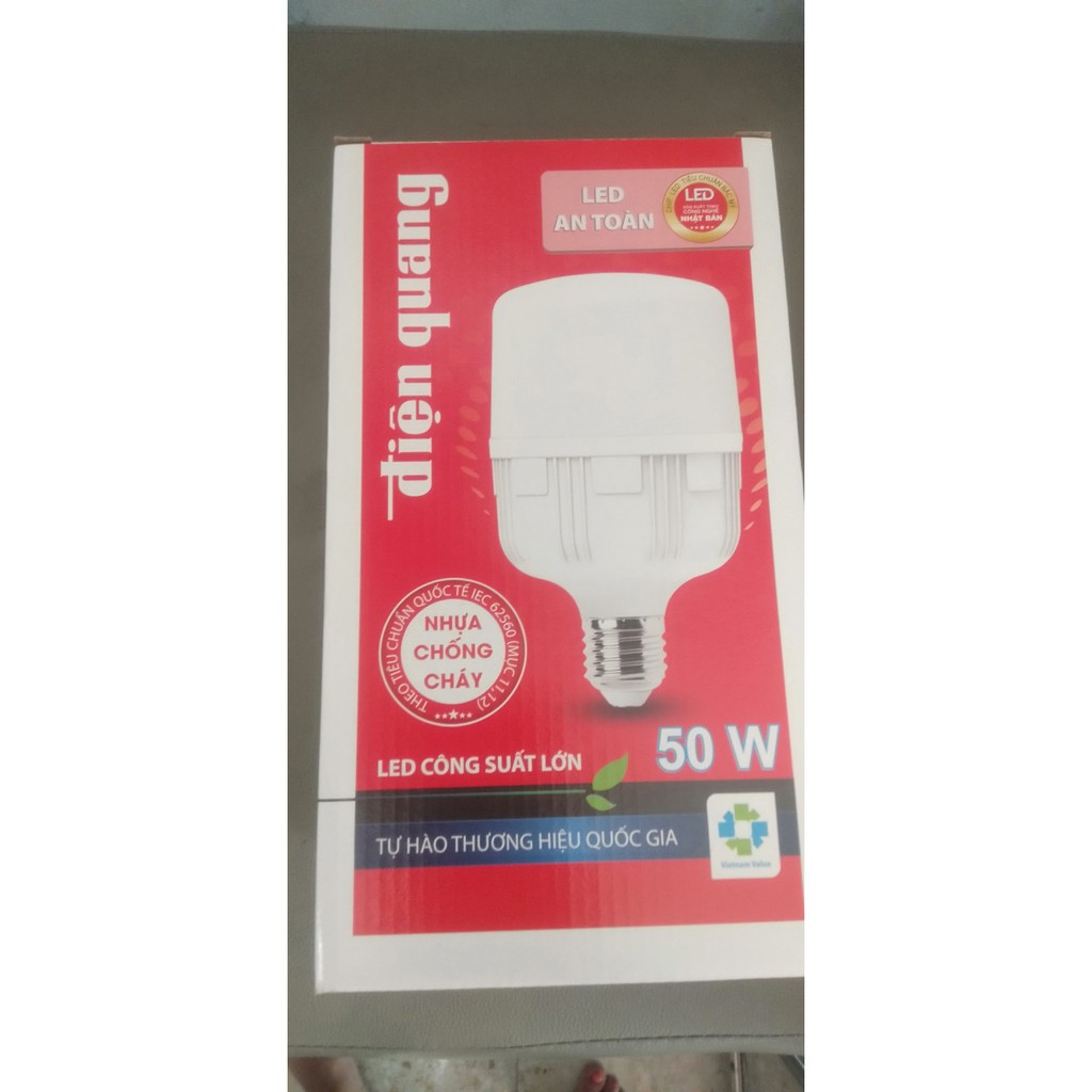 Bóng đèn led  điện quang siêu sáng cao cấp công suất lớn 50w,40w. siêu tiết kiệm điện chống cháy nổ hàng chính hãng