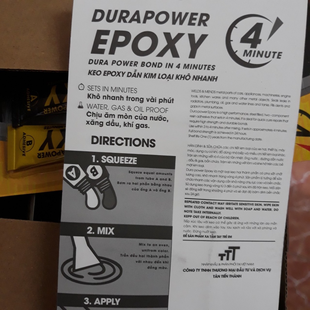 Keo 2 thành phần A,B siêu chắc