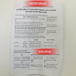Mạch Pasing Smart 10 Chế Độ Dành Cho Đèn Trợ Sáng Mini