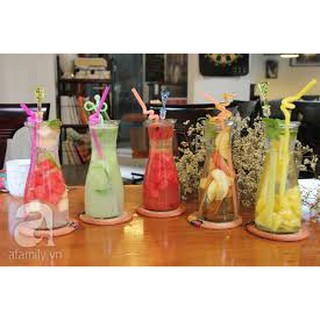 Combo 4 chai thủy tinh chai eo 350 ml