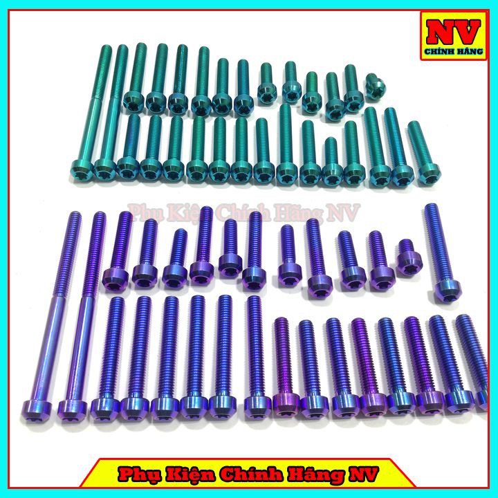 Bộ Ốc Lốc Máy Raider Fi Gr5 Full Bộ 28 Con