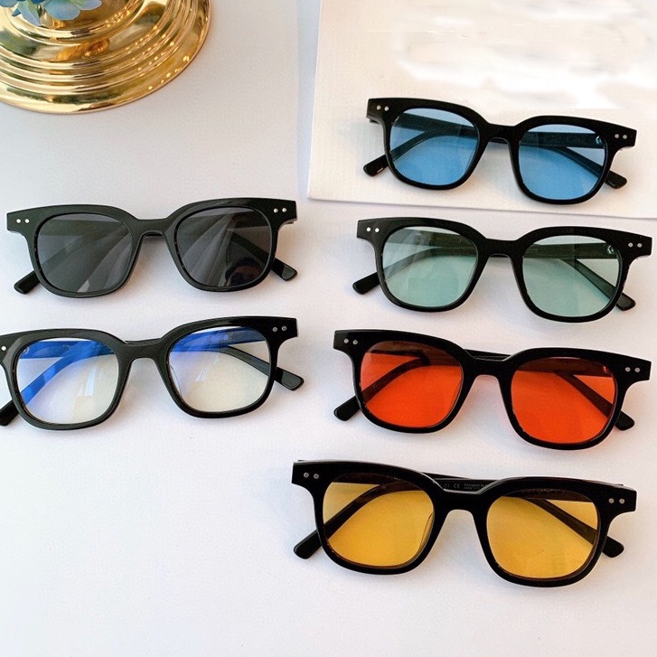 Kính Chữ V Gọng Vuông Mắt Kính Màu Thời Trang