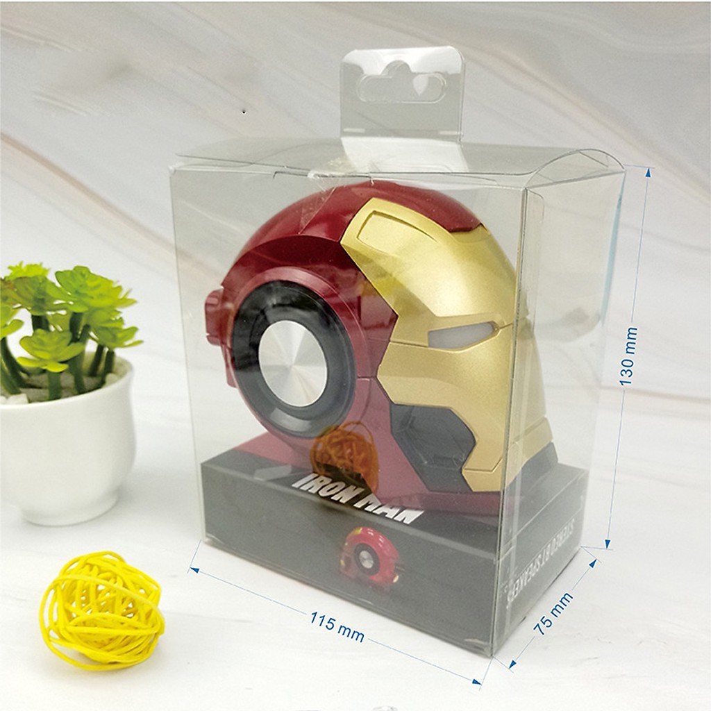 { BIG SALE } Loa Bluetooth Mini Thiết Kế Hình Siêu Anh Hùng Iron Man Âm Thanh Vòm 6D Chân Thực Đạt Chuẩn HD