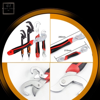Multifunction Universal Adjustable Wrench Spanner Quick Snap Grip Tool