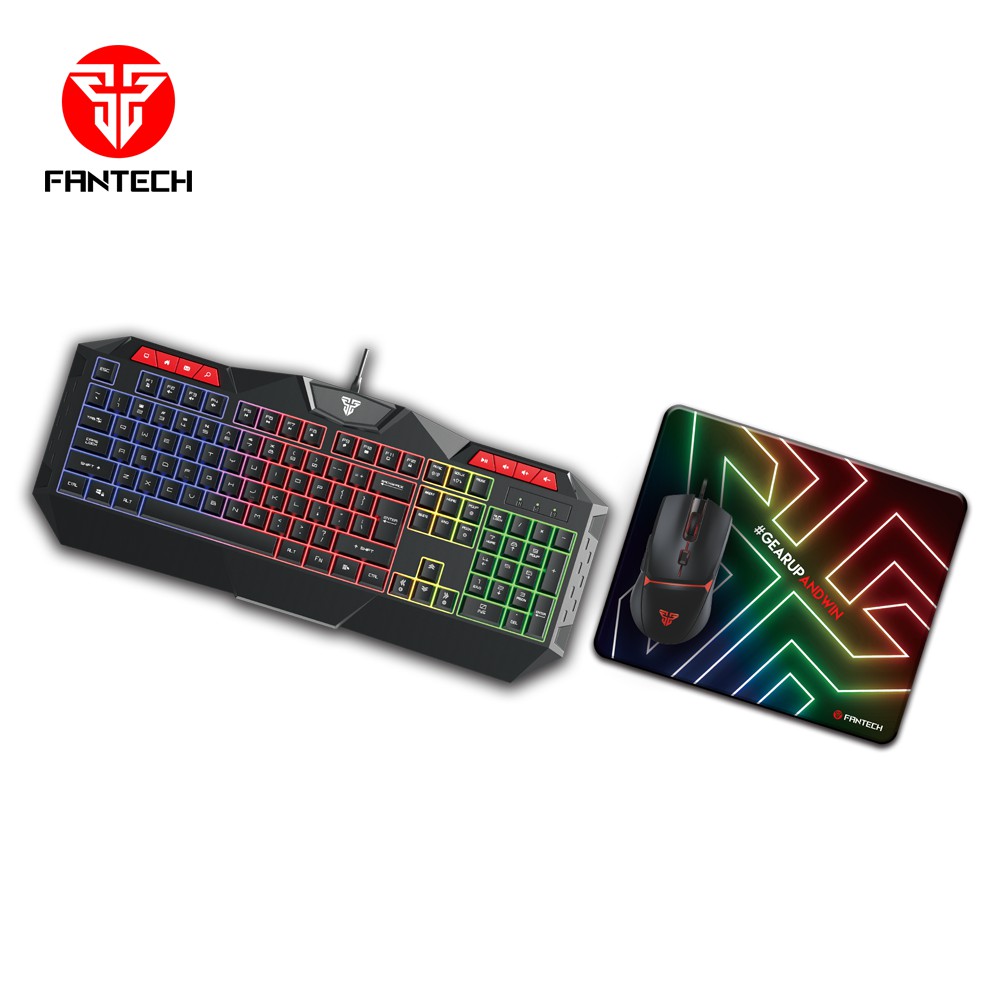 Combo Bàn Phím Chuột Gaming FANTECH P31 GAMING POWER PACK Phím LED Backlit Rainbow 26 Phím Anti Ghosting