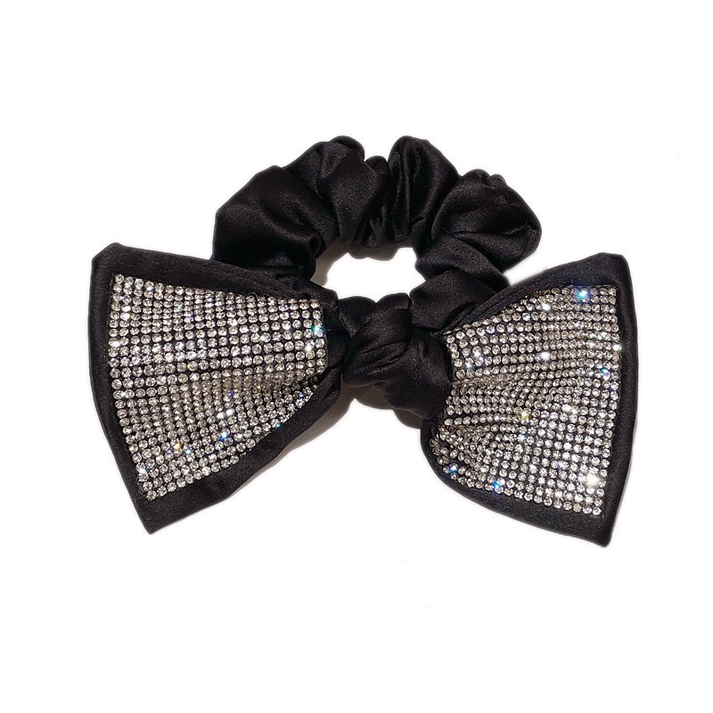 Dây buộc tóc/kẹp hình nơ đính đá lấp lánh phong cách hàn quốc cho nữ