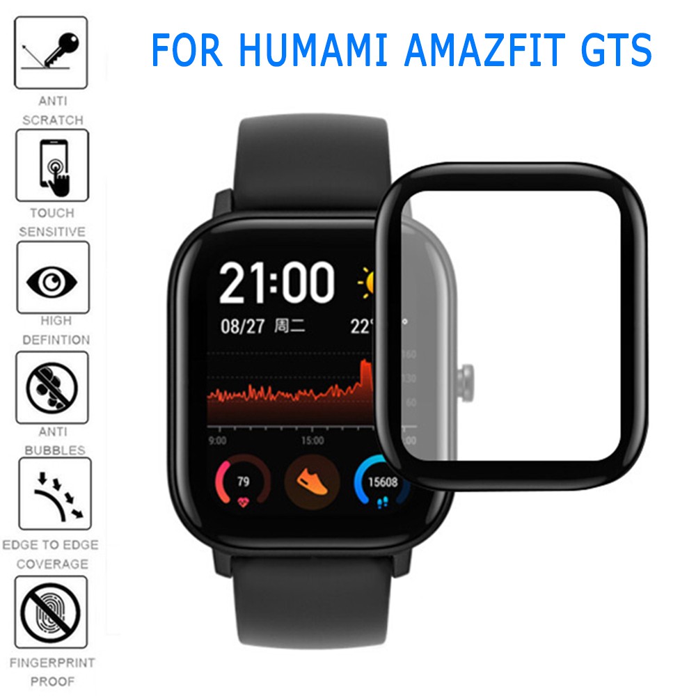 Kính Cường Lực Cong 3d Bảo Vệ Màn Hình Cho Amazfit Gts Lcd