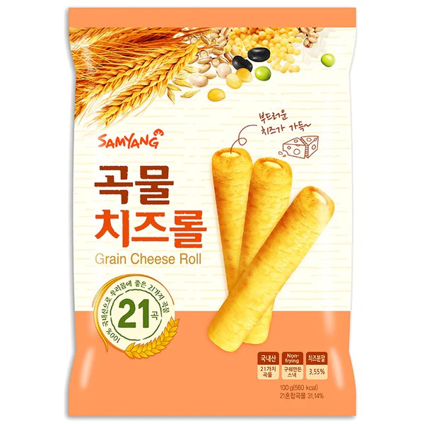 Bánh cuộn ngũ cốc nhân phomai Samyang gói 80gr