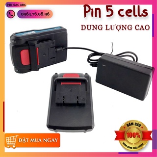 Pin máy khoan 21v 5s dùng cho máy khoan pin bắt vít 2 chân Makita Bosch 21v 24v 26v 36v (mẫu 3)