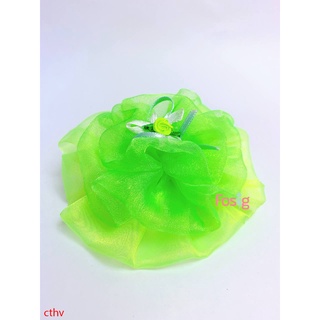 Cột Tóc Hoa Voan Cho Bé - Xanh
