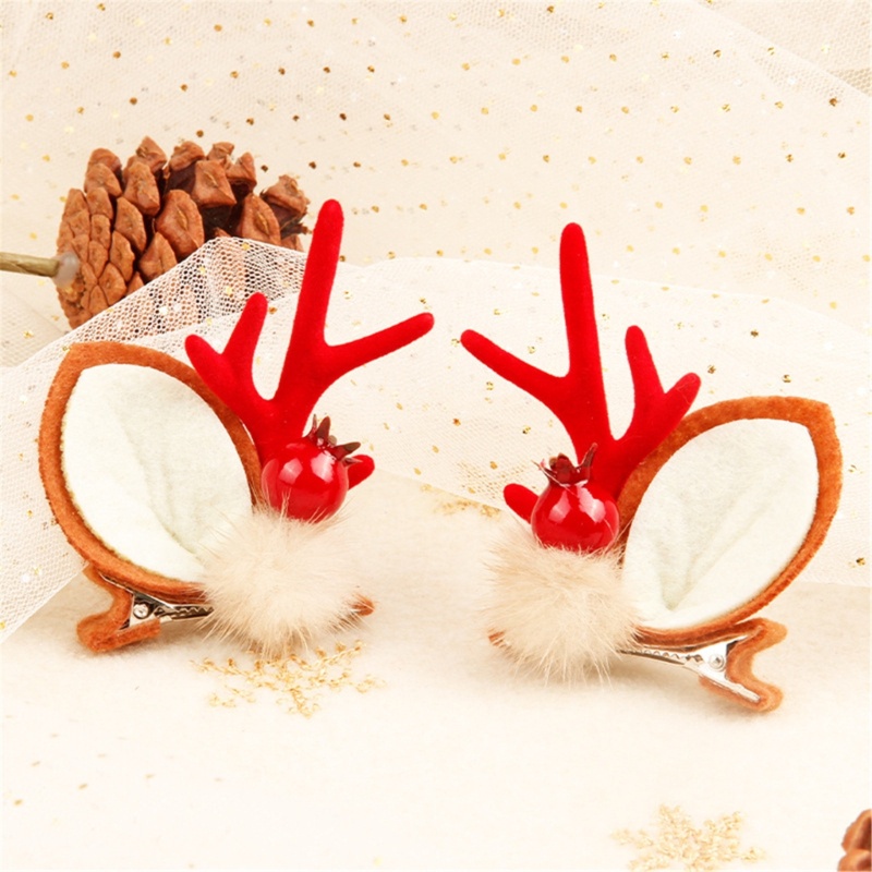 Kẹp Tóc Hình Sừng Tuần Lộc Giáng Sinh