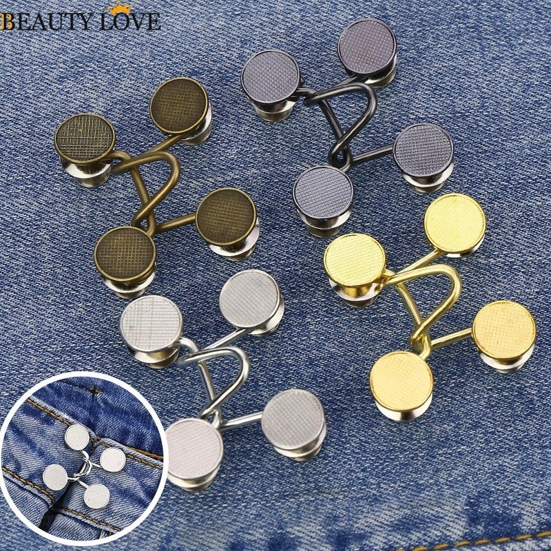 [Mới] Khóa Thắt Lưng Quần Jean Vô Hình Không Cần Đóng Đinh Có Thể Điều Chỉnh Dùng May Quần Jean Giảm Hoàn Hảo