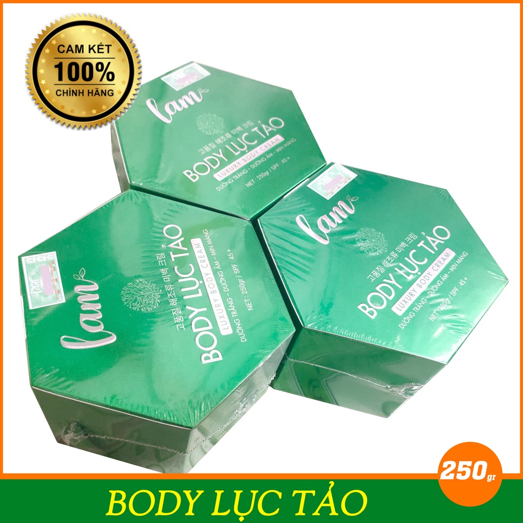 Kem Body Dưỡng Trắng Da Lục Tảo LAM SPF45+