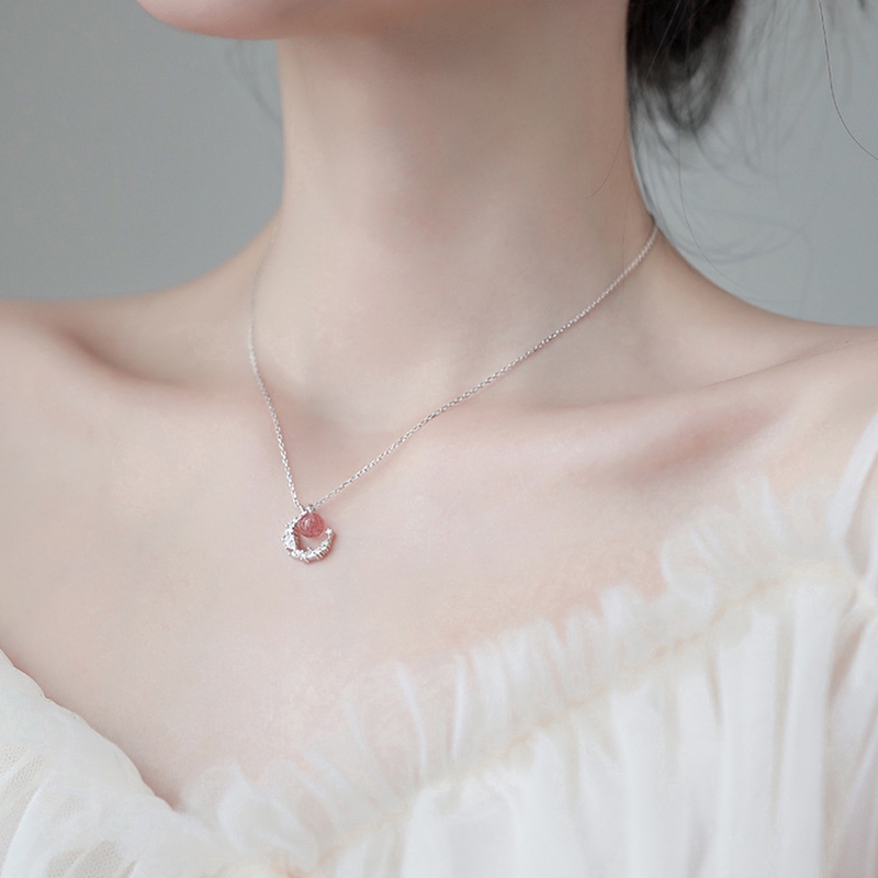 Pha Lê Đá Quý Bạc Vòng Cổ Mặt Dây Chuyền Crystal Gemstone Silver Pendant Necklace Female Jewelry | BigBuy360 - bigbuy360.vn