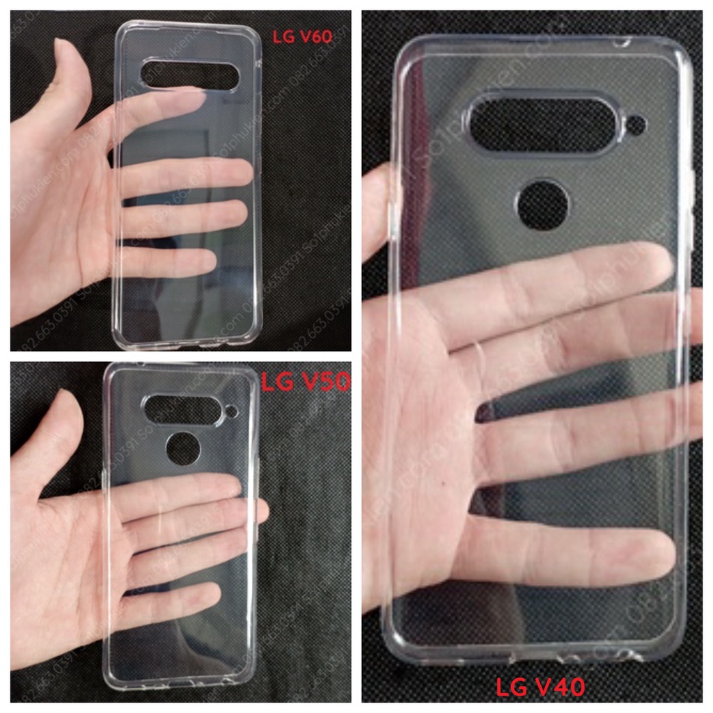 Ốp lưng Lg v40 v40 thinq LG v50 V50 thinq LG v60 v60 thinq dẻo trong suốt, dẻo trong nhám có viền nhô lên bảo vệ camera