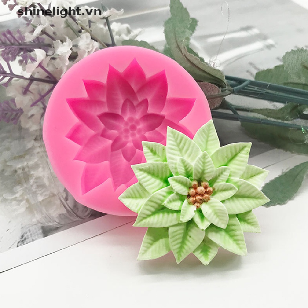 1 Khuôn Silicon Làm Bánh Hình Chiếc Lá DIY