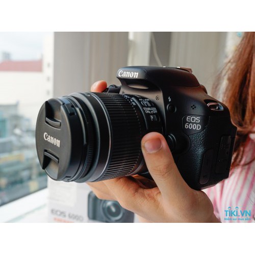 Máy ảnh Canon 600d + lens 18-55mm  - 18.0 Megapixels - Quay Full HD - Mới 95%