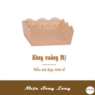KHAY MỸ VUÔNG SONG LONG 2618
