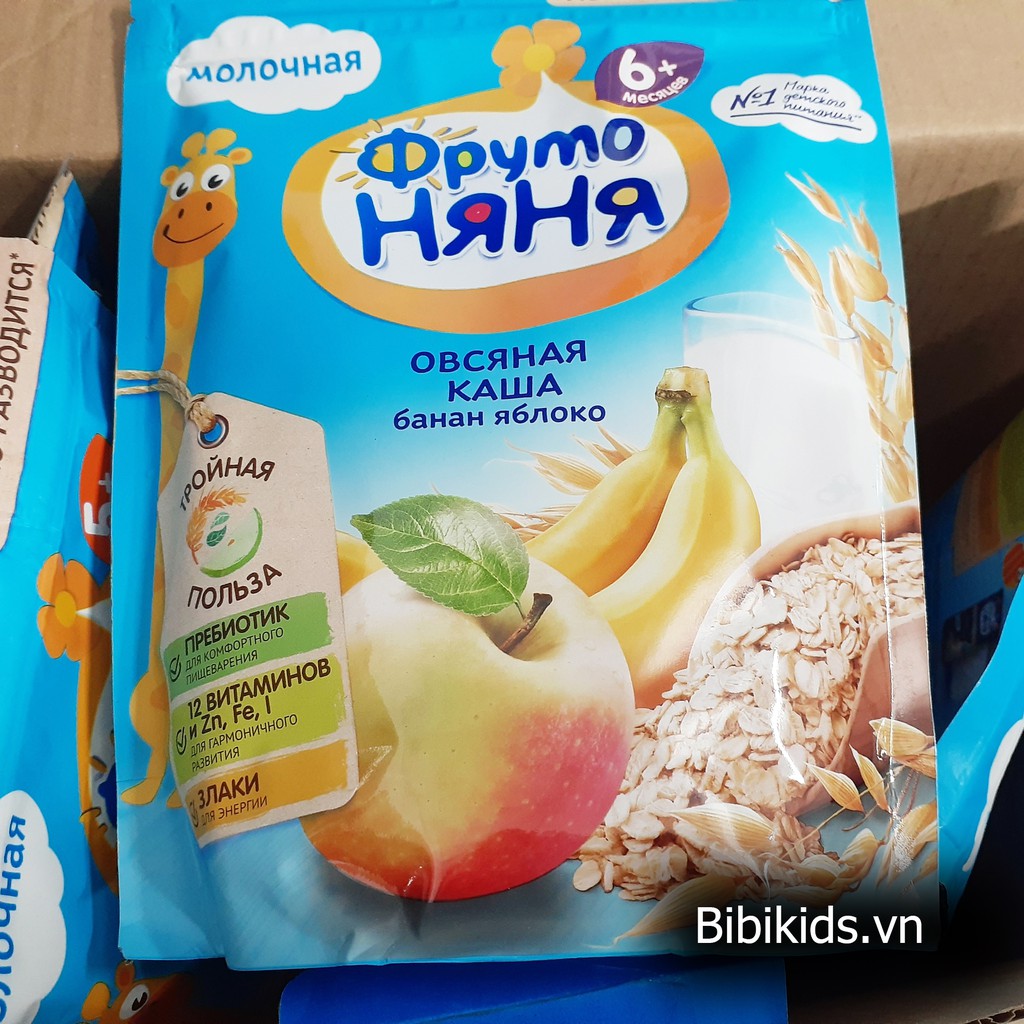 LẺ GIÁ SỈ - Bột ăn dặm FRUTO Nga 200g 5M/6M nhiều vị