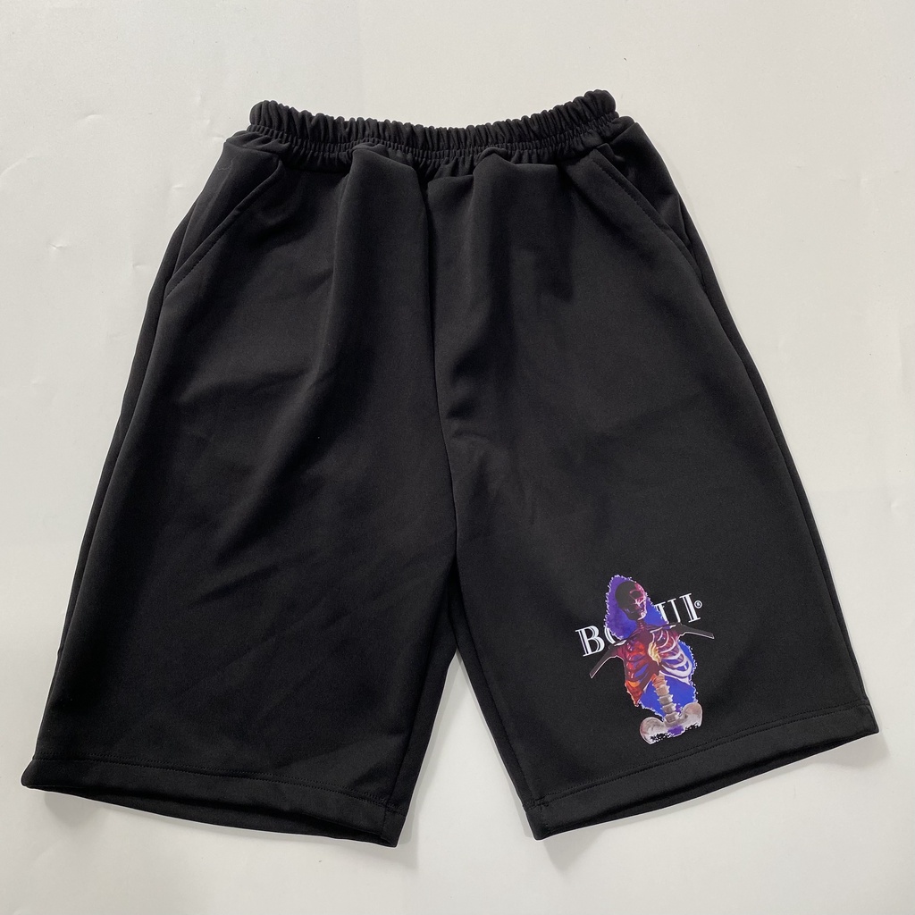 QUẦN SHORT BOBUI XƯƠNG Nam Nữ, chất thun Poly 2 da, đùi thể thao, cộc ngắn form rộng unisex