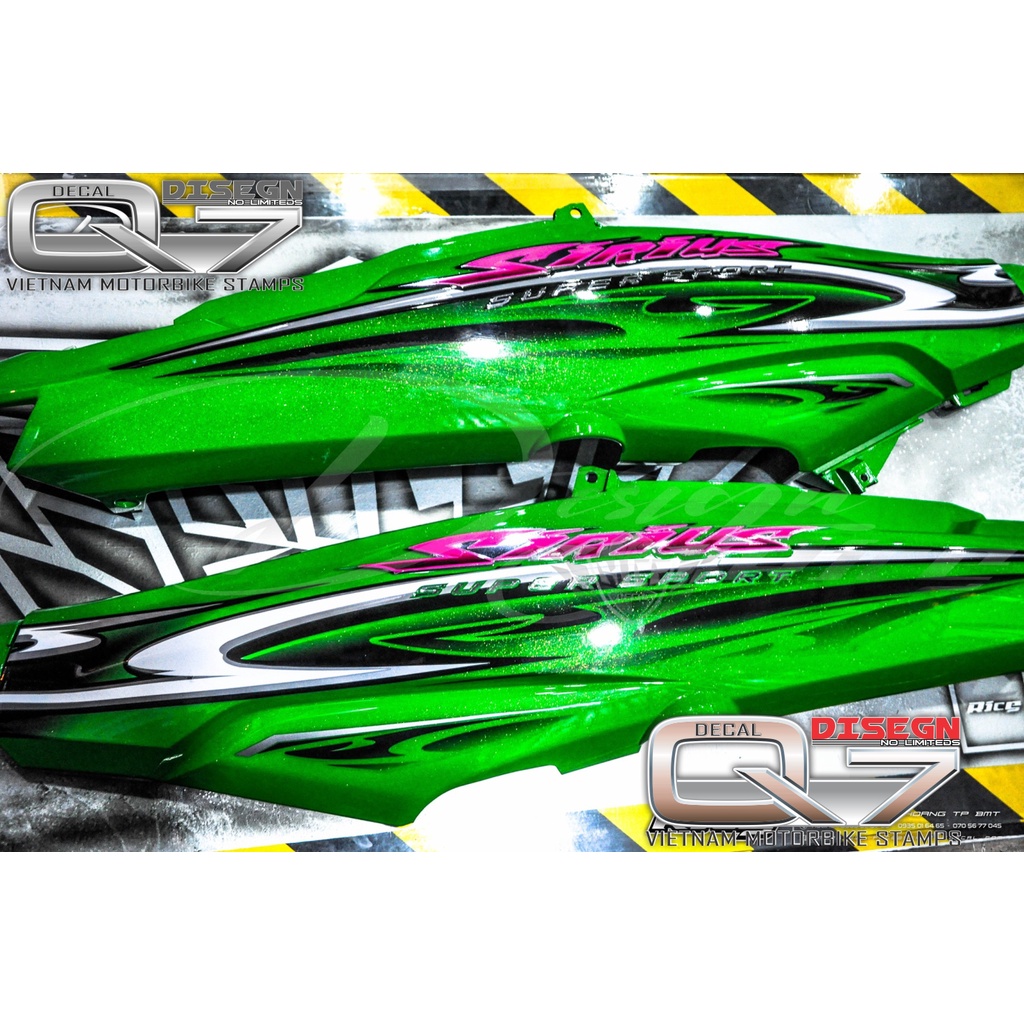 Tem Rời Sirius 110 Xanh Đen