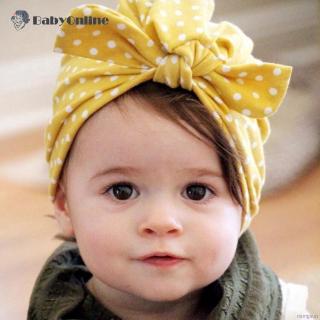 Baby Girl Hat With Bow Candy Color Cap For Girls Elastic Infant Accessories