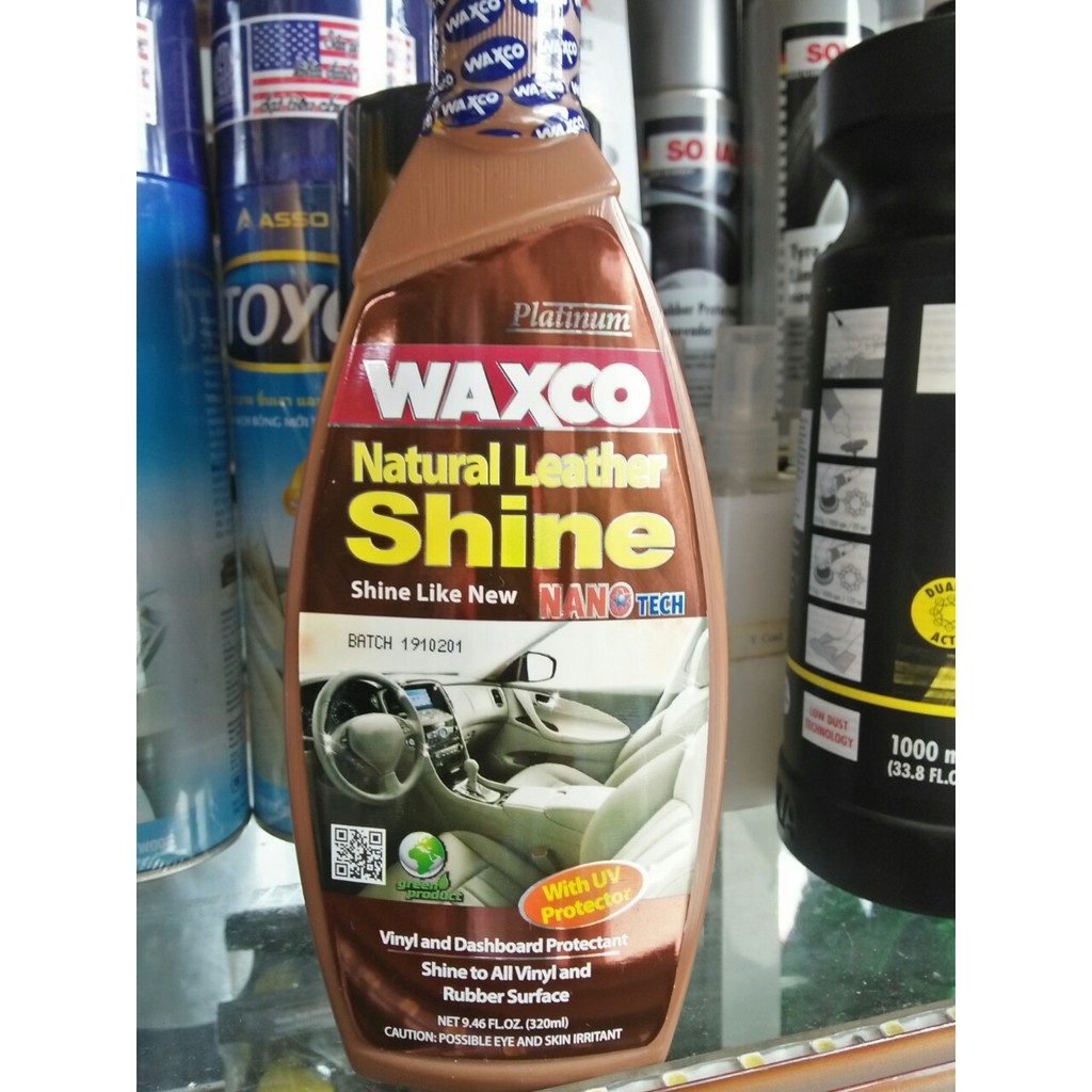 Kem dưỡng ghế da ôtô Waxco ,bóng da ô tô waxco