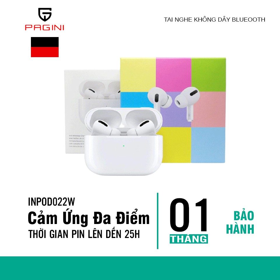 Tai Nghe Nhét Tai Không Dây INPOD022W - Tai Nghe Bluetooth Inpods Pro - Thiết Kế Đẹp Mắt, Thời Trang