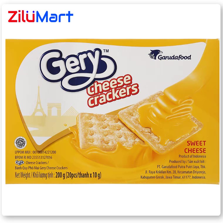 Hộp bánh cracker phô mai Gery loại 200g