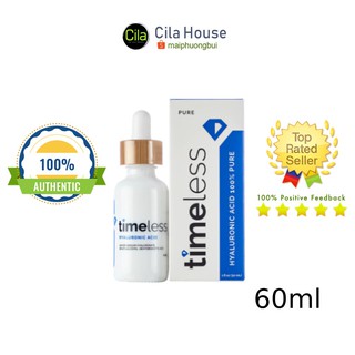 [MẪU MỚI] Serum Timeless Hyaluronic Acid Pure Cấp Nước, Mịn Da - Cila house