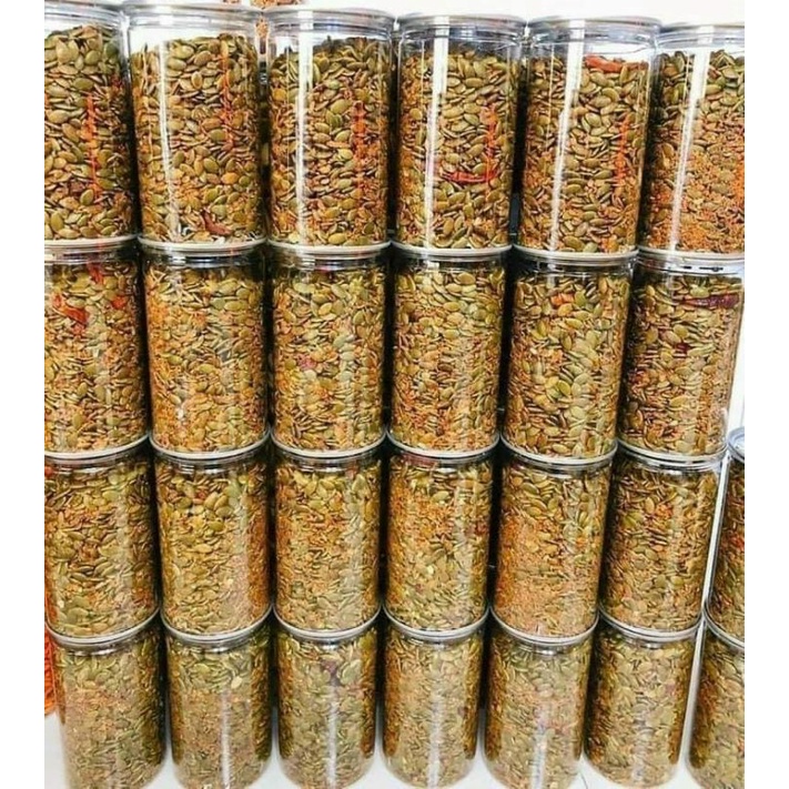 HẠT BÍ XANH TỎI ỚT(Hủ pet 400g)