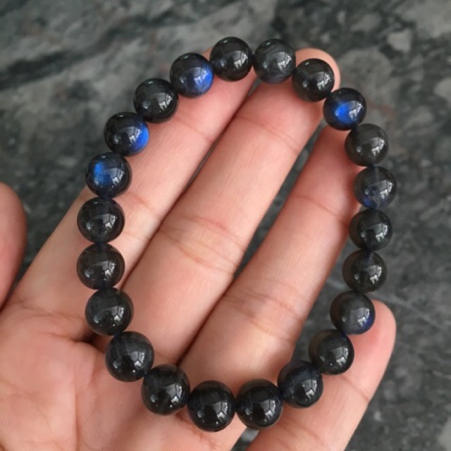 Đá xà cừ Labradorite ánh sáng xanh cầu vồng