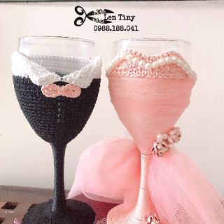 Cặp Ly trang trí đám cưới 😍