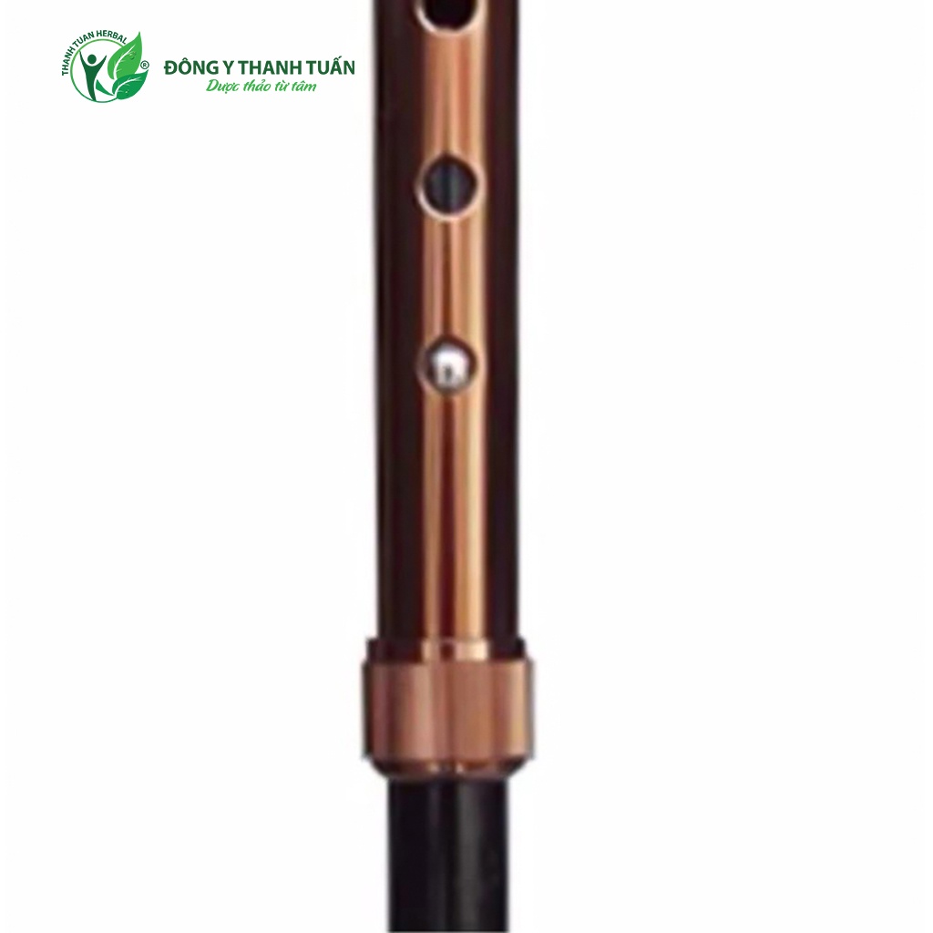 Gậy Batoong Lucass Y-27/Y590 tiêu chuẩn Mỹ, Gậy gấp gọn 3 khúc có điều chỉnh chiều cao, chất liệu hợp kim nh