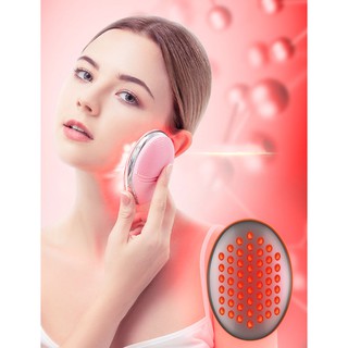 Máy Massge Rửa Mặt Tẩy Trang Kết Hợp Ánh Sáng Sinh Học Giúp Trẻ Hóa Da Mặt K-SKIN KD308X - Cao Cấp Chính Hãng