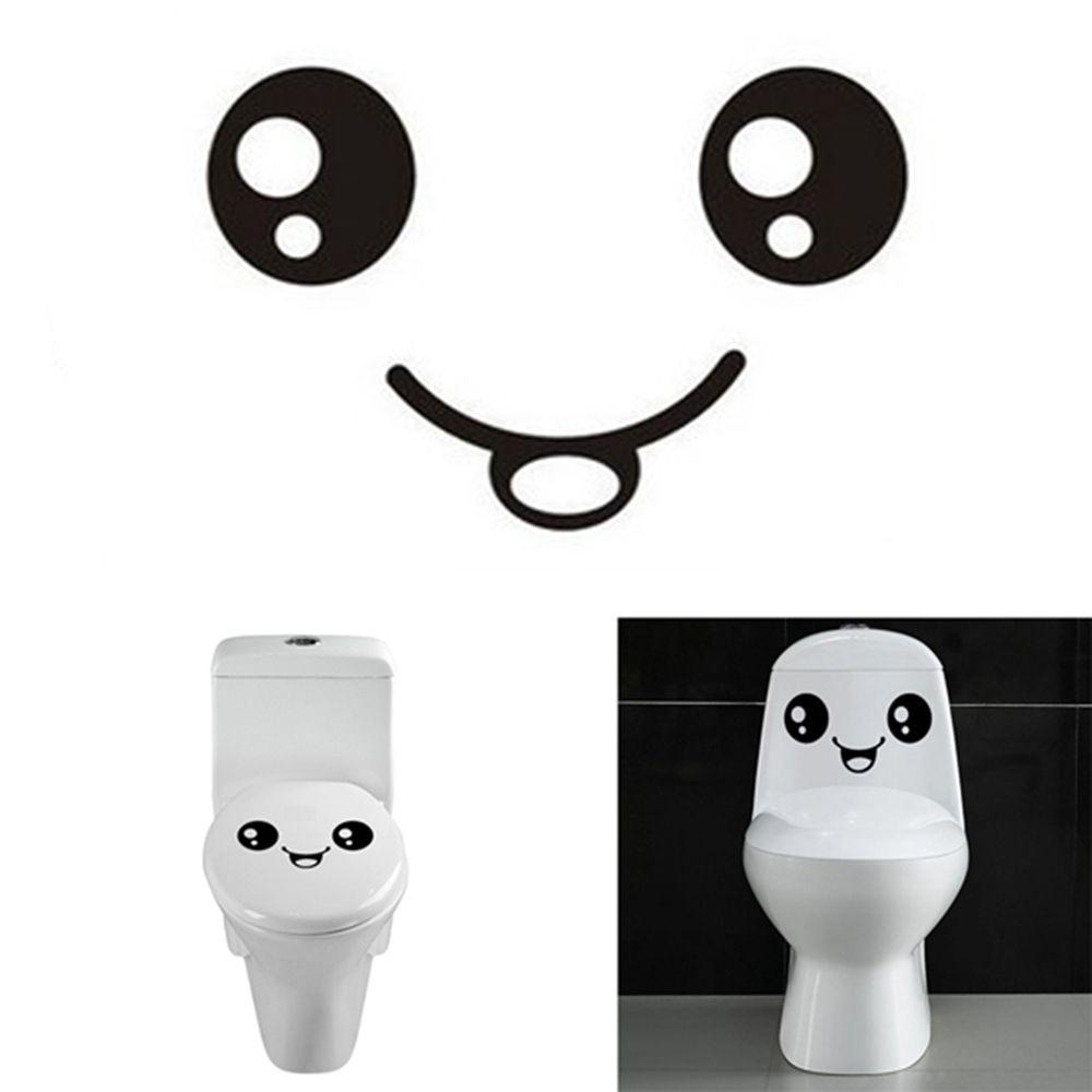 Sticker Dán Toilet Họa Tiết Mặt Cười Cá Tính DIY|Miếng Dán Tường Trang Trí Nhà Tắm / Xe Hơi Họa Tiết Dễ Thương Vui Nhộn