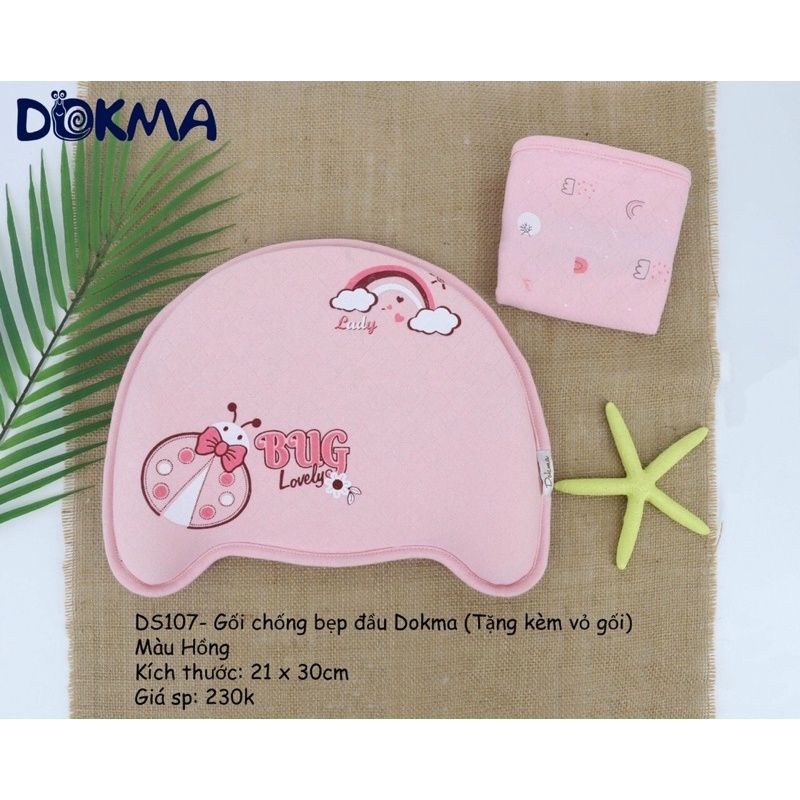 Gối cao su non chống méo đầu Dokma cho bé sơ sinh