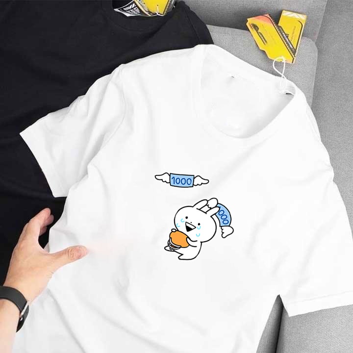 Áo thun gia đình có hình Usagyuuun Sticker Facebook chất dễ thương hàng mẫu mới siêu hot - xk98