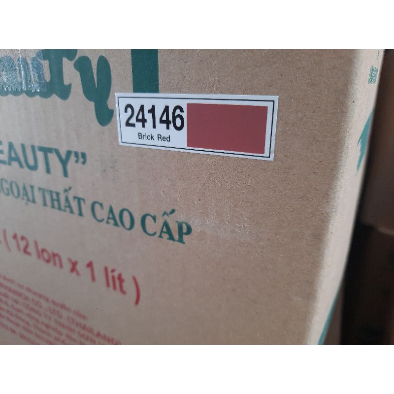 Sơn ngoại thất beauty 5l màu đỏ gạch mã 24146