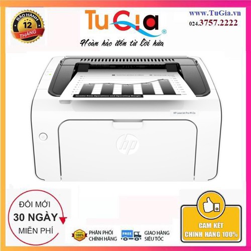 Máy in HP LaserJet Pro M12a Printer, 1Y WTY-T0L45A - Hàng chính hãng