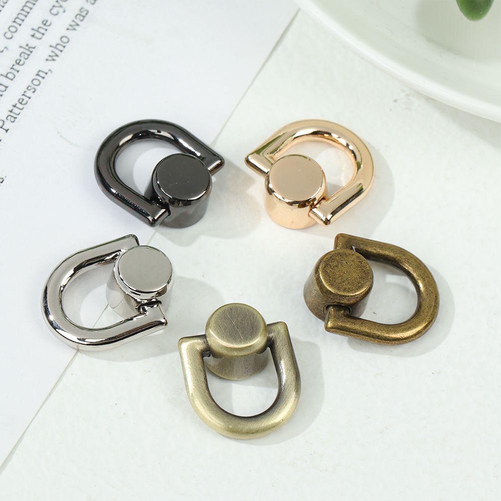 Móc cài dây đeo quai xách bằng kim loại dùng gắn đồ da làm thủ công tiện dụng
